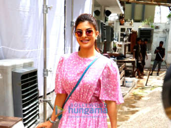 Jacqueline Fernandez snapped attending an event for Voot in Bandra