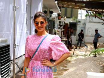 Jacqueline Fernandez snapped attending an event for Voot in Bandra