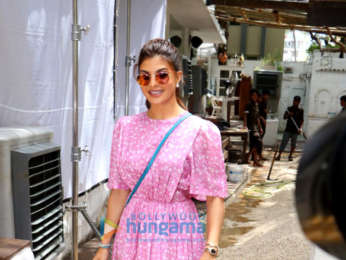 Jacqueline Fernandez snapped attending an event for Voot in Bandra
