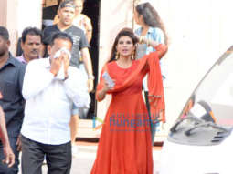 Jacqueline Fernandez snapped post an ad shoot at Mehboob Studio