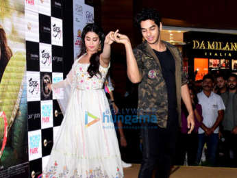 Janhvi Kapoor and Ishaan Khatter snapped promoting their film Dhadak in Jaipur