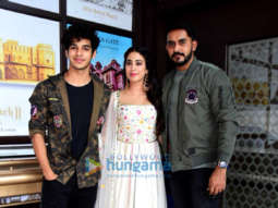 Janhvi Kapoor and Ishaan Khatter snapped promoting their film Dhadak in Jaipur