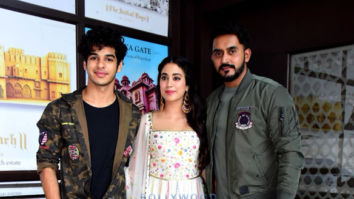 Janhvi Kapoor and Ishaan Khatter snapped promoting their film Dhadak in Jaipur