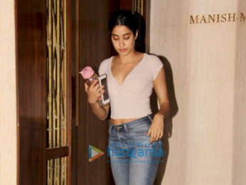 Janhvi Kapoor snapped at Manish Malhotra's house