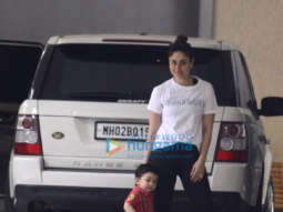 Kareena Kapoor Khan and Taimur Ali Khan spotted at his grandmother’s house