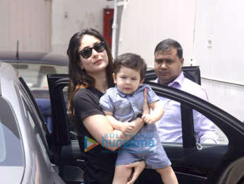 Kareena Kapoor Khan snapped with Taimur Ali Khan at Mehboob Studio