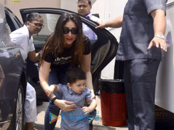 Kareena Kapoor Khan snapped with Taimur Ali Khan at Mehboob Studio