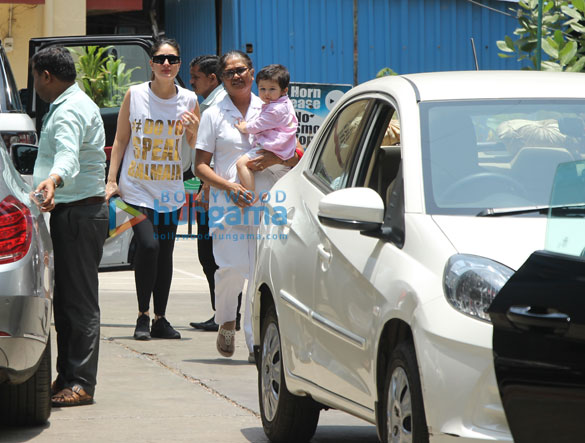 kareena kapoor khan snapped with taimur ali khan at the gym 1