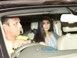 Katrina Kaif, Aayush Sharma and Arpita Khan snapped at Manish Malhotra’s home