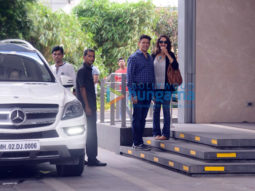 Madhuri Dixit and husband Sriram Nene snapped post lunch in Bandra