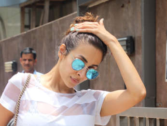 Malaika Arora snapped outside her gym