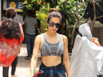 Malaika Arora snapped outside the gym