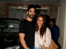 Neha Dhupia and Angad Bedi snapped in Mumbai