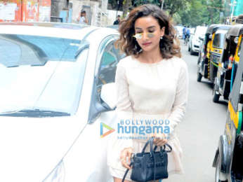 Patralekha and Hansika Motwani spotted outside a cafe in Bandra