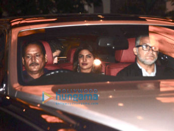 Priyanka Chopra, Nick Jonas and Madhu Chopra snapped for dinner in Taj Colaba