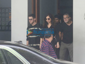 Priyanka Chopra and Nick Jonas snapped at the Kalina airport gate