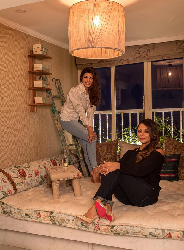 Race 3 actress Jacqueline Fernandez visits Gauri Khan's design store Race 3 actress Jacqueline Fernandez visits Gauri Khan's design store