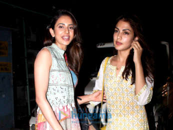 Rakul Preet Singh and Rhea Chakraborty snapped at Kitchen Garden in Bandra