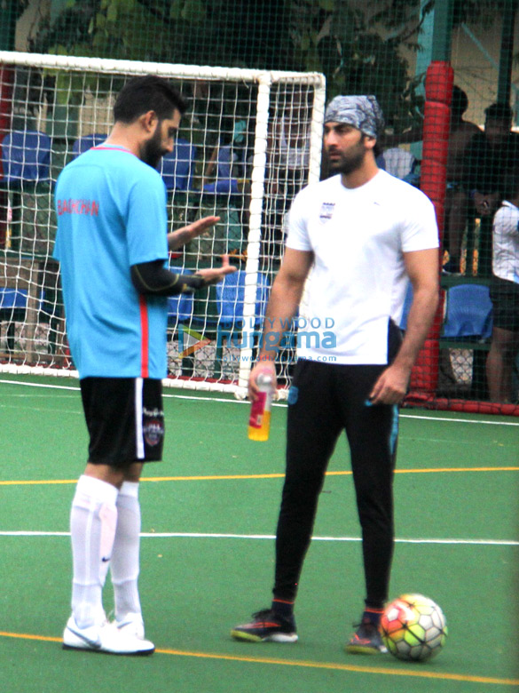 ranbir kapoor and abhishek bachchan snapped at football match 4