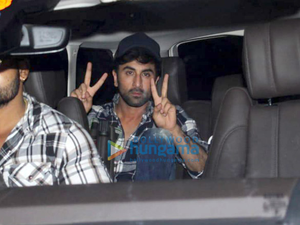 Ranbir Kapoor and Alia Bhatt snapped at Mehboob Studio in Bandra Ranbir Kapoor and Alia Bhatt snapped at Mehboob Studio in Bandra