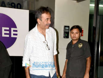 Ranbir Kapoor and Rajkumar Hirani snapped promoting Sanju at the ETC office