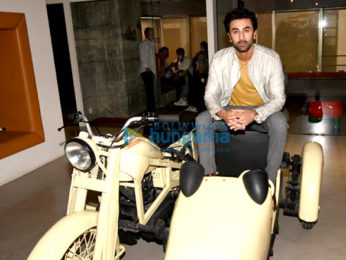 Ranbir Kapoor and Rajkumar Hirani snapped promoting their film Sanju