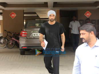 Ranbir Kapoor snapped at a salon in Bandra