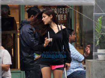 Rhea Chakraborty spotted at the Kitchen Garden