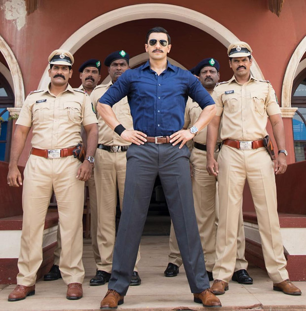 SIMMBA! Ranveer Singh poses as Sangram Bhalerao with his team SIMMBA! Ranveer Singh poses as Sangram Bhalerao with his team