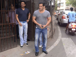 SPOTTED: Superstar Salman Khan @Dubbing Studio in Bandra