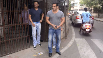 SPOTTED: Superstar Salman Khan @Dubbing Studio in Bandra