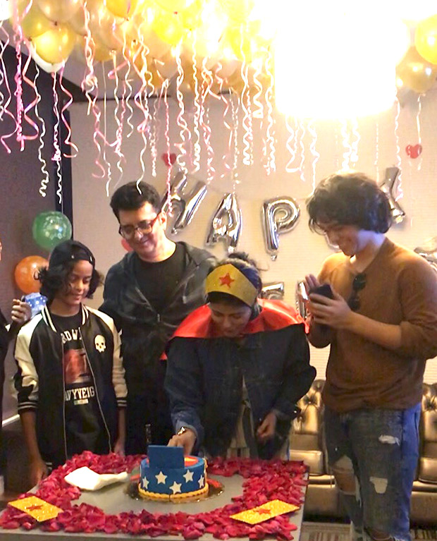Sajid Nadiadwala and family give Warda a WONDER WOMAN themed surprise, a week before her birthday Sajid Nadiadwala and family give Warda a WONDER WOMAN themed surprise, a week before her birthday