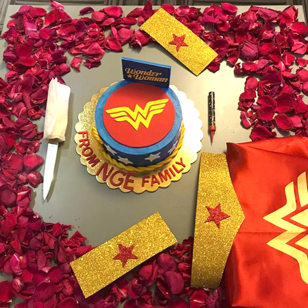 Sajid Nadiadwala and family give Warda a WONDER WOMAN themed surprise, a week before her birthday Sajid Nadiadwala and family give Warda a WONDER WOMAN themed surprise, a week before her birthday