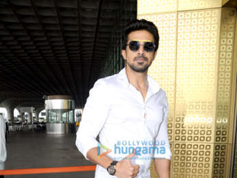 Saqib Saleem snapped at the airport