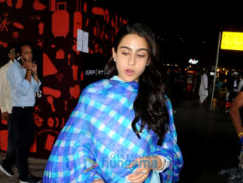 Sara Ali Khan snapped at the airport while returning from Hyderabad schedule of 'Simmba'