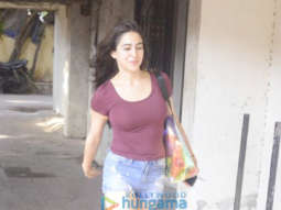 Sara Ali Khan snapped at the gym in Bandra