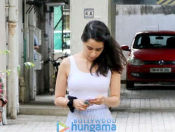 Shraddha Kapoor snapped at the office of Maddock Films in Bandra