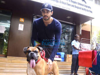 Sidharth Malhotra spotted at a dog' hospital in Bandra