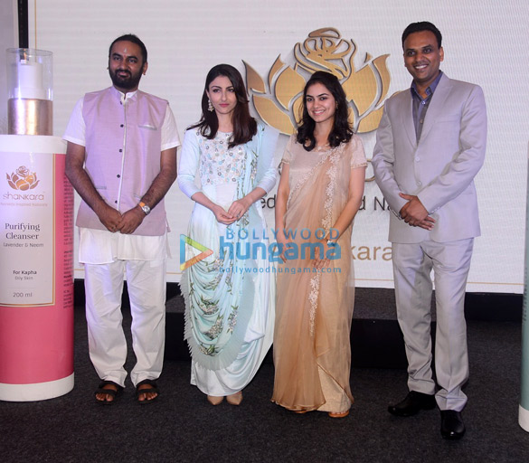 soha ali khan snapped at the launch of beauty range shankara 1