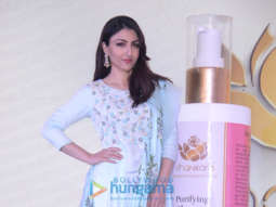 Soha Ali Khan snapped at the launch of beauty range, Shankara