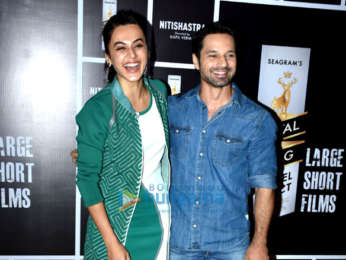 Taapsee Pannu and Vicky Arora grace the screening of Kapil Verma's short film 'Nitishastra'