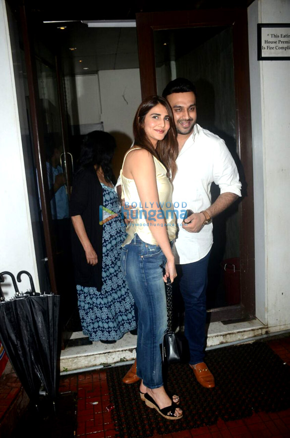 Vaani Kapoor, Nikhil Thampi, Bhumi Pednekar and Anushka Ranjan snapped at Bastian in Bandra