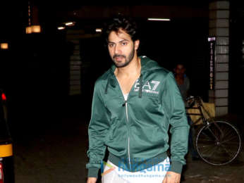 Varun Dhwan spotted outside gym in Khar