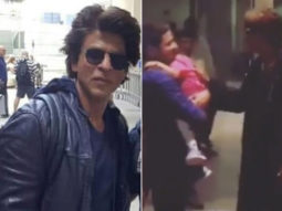 WATCH: Shah Rukh Khan giving a kiss to a toddler at the airport is adorable