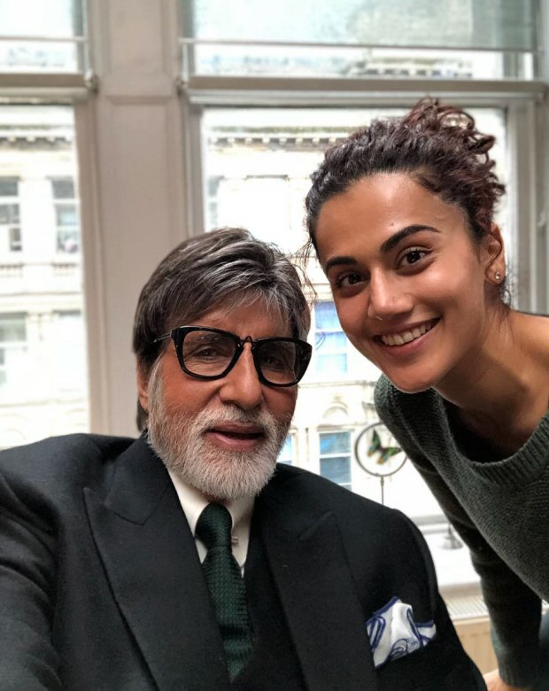 Amitabh Bachchan and Taapsee Pannu on the sets of BADLA remind us of their  PINK days! : Bollywood News - Bollywood Hungama