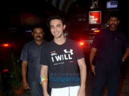 Aayush Sharma and Warina Hussain spotted at the gym in Bandra
