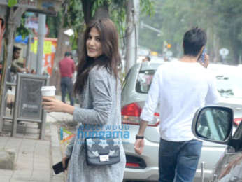 Aditya Roy Kapur and Rhea Chakraborty snapped at Ramesh Taurani's office at Khar