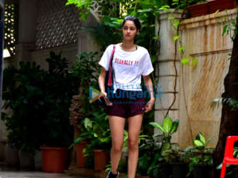 Ananya Pandey snapped at the gym
