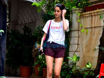 Ananya Pandey snapped at the gym
