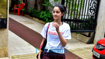 Ananya Pandey snapped at the gym